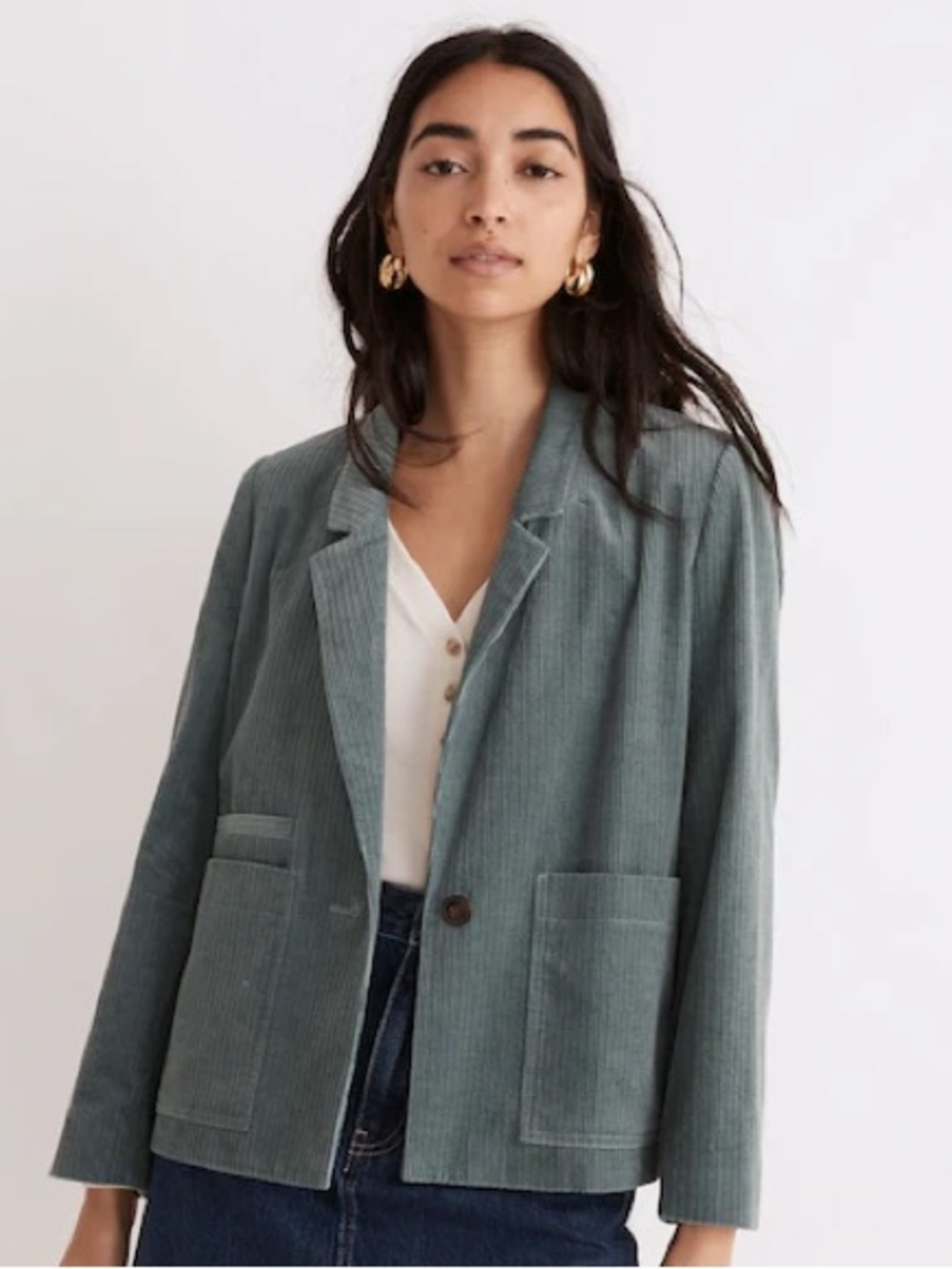 Madewell Corduroy Dorset Blazer Size M NWT